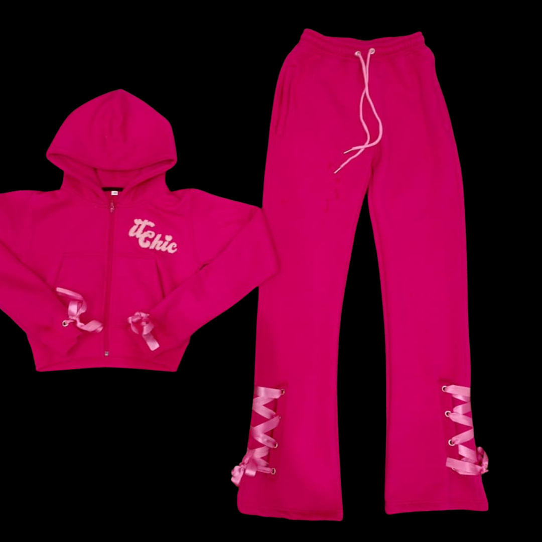 Hot Pink ItChic Tracksuit Set