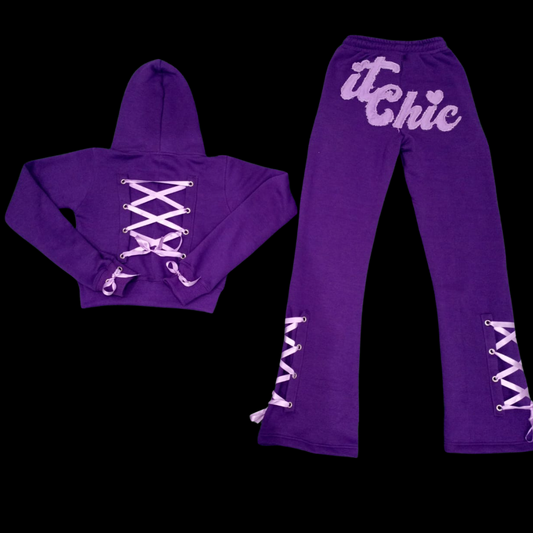 Purple ItChic Tracksuit Set